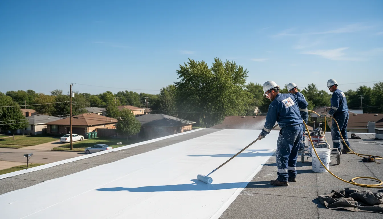 Commercial roof coating in Garner, NC near me